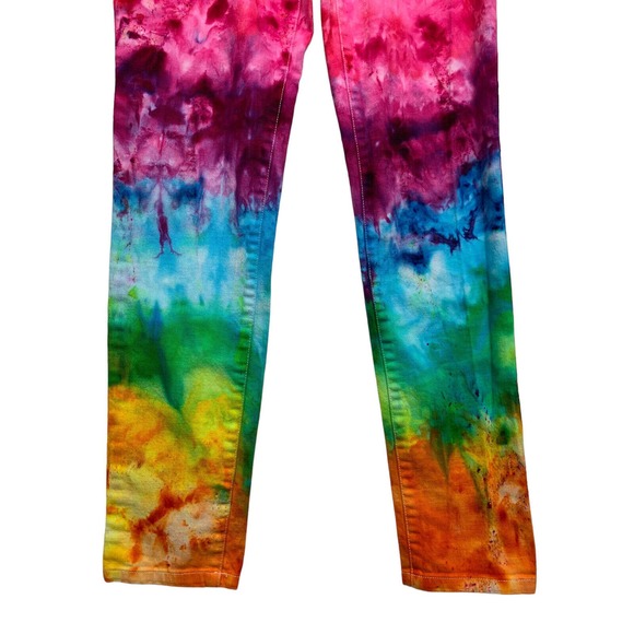 Boston Proper Colorful Tie-Dye Skinny Pants - Picture 3 of 7